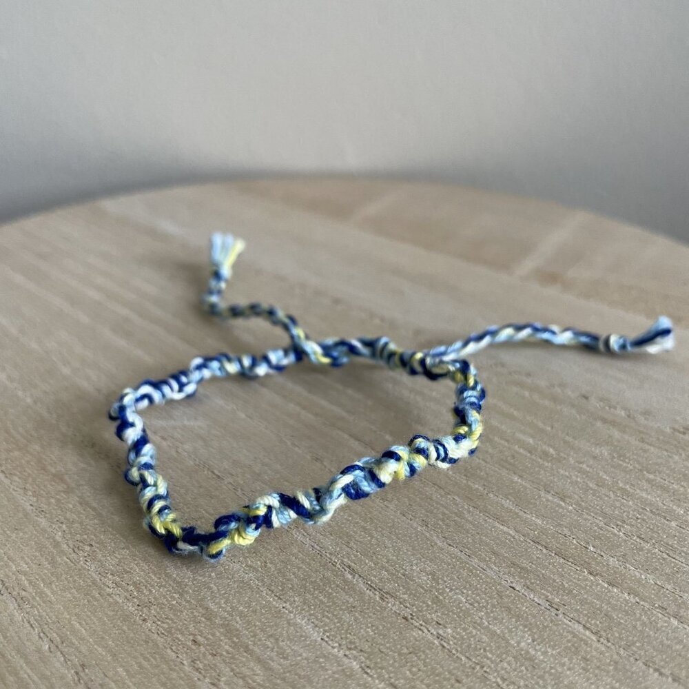 Drusilla Bracelet, anklet, trendy, comfortable, tie, embroidery thread, woven, g